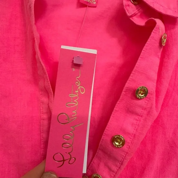 Lilly Pulitzer Bright Pink Coverup - Picture 2 of 8